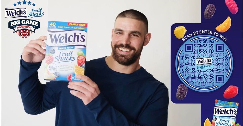 Big Game Prize Tied To QR Code By Welch's Fruit Snacks